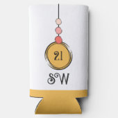 21 verjaardag voeg initialen toe elke leeftijd ora (Achterkant)