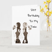 **21** VERJAARDAGSWENSEN AAN MIJN **TWEELINGZUS** KAART (Gele Bloem)