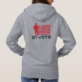 21 Vets Hoodie (vrouwen) (Achterkant)