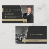 21 Visitekaartje zwart goud in 19023 (Voorkant / Achterkant)