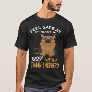 21 Voel je veilig 's nachts Slaap met een Duitse h T-shirt