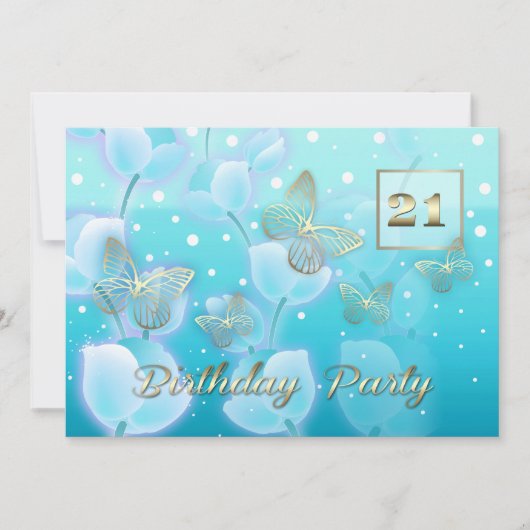 21e Aangepaste uitnodigingen voor thuisdagen (Voorkant)