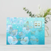 21e Aangepaste uitnodigingen voor thuisdagen (Staand voorkant)