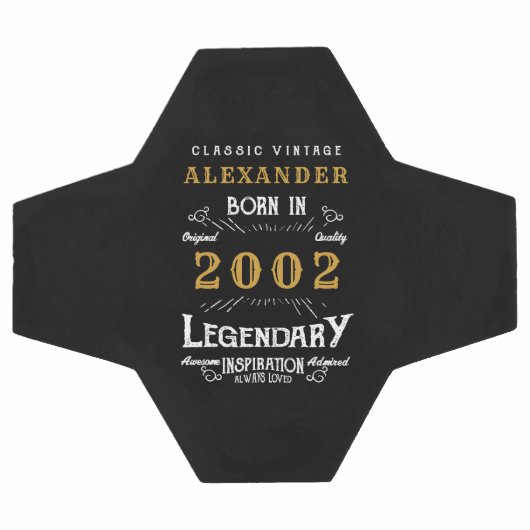 21e anniversaire 2002 Monogramme Nom Légendaire (Plat)