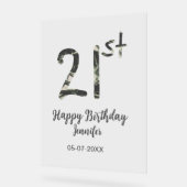 21e anniversaire ajouter nom date année noire modè (Angle)