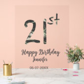 21e anniversaire ajouter nom date année noire modè (Mariage)