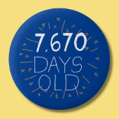 21e anniversaire badge âge en jours