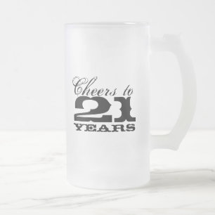 21e anniversaire Beer Mug pour hommes   Soeurs jus