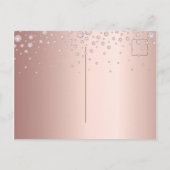 21e anniversaire blush rose diamants invitation de (Dos)