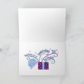 21e anniversaire Carte personnalisable (Intérieur)