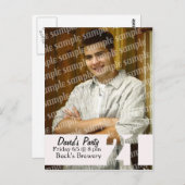 21e anniversaire carte photo (Devant / Derrière)