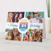 21e anniversaire Carte photo (Devant)