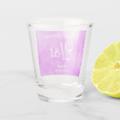 21e anniversaire Ciel cosmique Effet nuageux Verre (Dos)