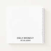 21e Anniversaire de la fête Livre d'invité | Blanc (Dos)