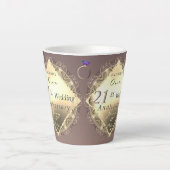 21e anniversaire du Mariage Iolite & Brass Mug (Devant)