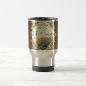 21e anniversaire du Mariage Iolite & Brass Mug (Centre)