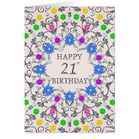 21e anniversaire Fleurs Abstraites  (Devant)
