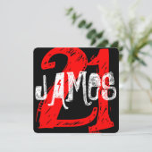 21e anniversaire Invitation (Debout devant)