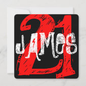 21e anniversaire Invitation (Devant)