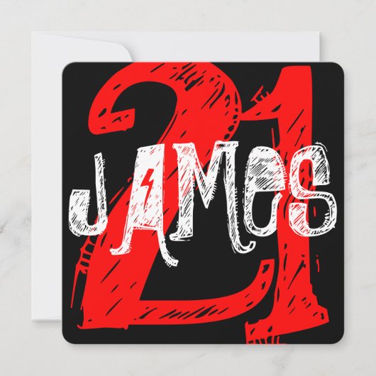 21e anniversaire Invitation (Devant)