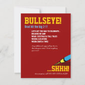 21e anniversaire - Invitation à Bullseye cible (Dos)