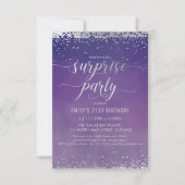 21e Anniversaire Invitation de la Surprise Party - (Devant)