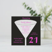 21e Anniversaire Invitation fête 21e Anniversaire (Debout devant)