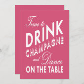 21e anniversaire Invitation heure de boire du Cham (Devant / Derrière)