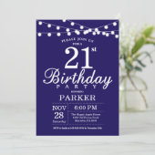 21e anniversaire Invitation Marine Bleue (Debout devant)