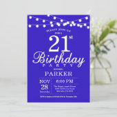 21e anniversaire Invitation Marine Bleue (Debout devant)