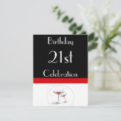 21e anniversaire Invitation personnalisée (Debout devant)