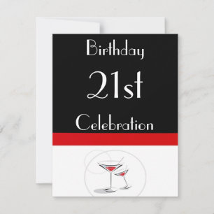 21e anniversaire Invitation personnalisée