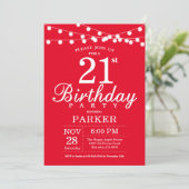 21e anniversaire Invitation Rouge (Debout devant)