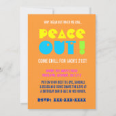 21e anniversaire Invitations du Parti pour la paix (Dos)