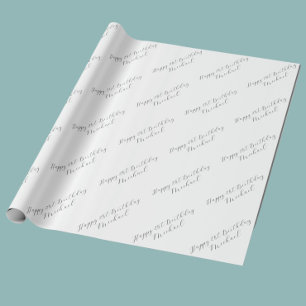 21e Anniversaire Papier cadeau personnalisable