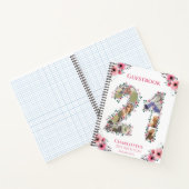 21e Anniversaire Photo Pink Flower White Livre d'i (Intérieur)