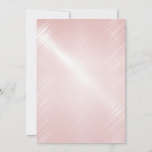 21e anniversaire Rose Gold Ballons Invitation (Dos)