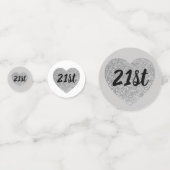21e anniversaire table confetti (Derrière)