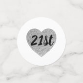 21e anniversaire table confetti (Petit recto)