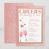 21e BIRTHDAY | PINK CHAMPAGNE Kaart (Voorkant / Achterkant)