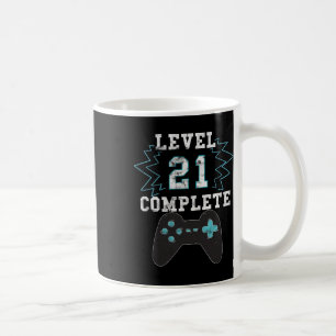 21e Birthday Video Game Humor T-shirt Funny Gamer Koffiemok