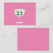21e carte anniversaire 21 Aujourd'hui (Devant / Derrière)