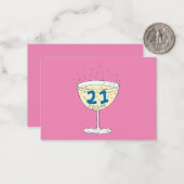 21e carte anniversaire 21 Aujourd'hui (Devant/Arrière en situation)