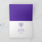 21e Carte cardiaque Iolite Mariage Anniversaire (Intérieur)