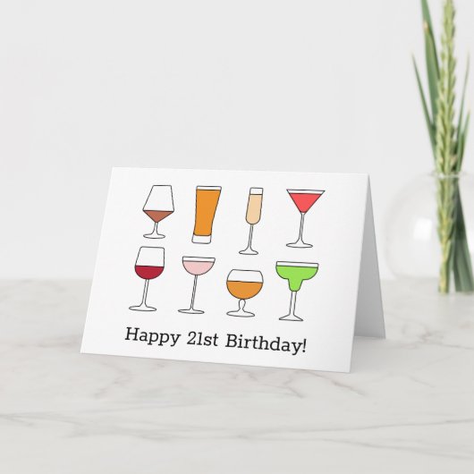 21e carte d'anniversaire (Devant)