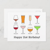 21e carte d'anniversaire (Devant / Derrière)