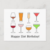 21e carte d'anniversaire (Devant)