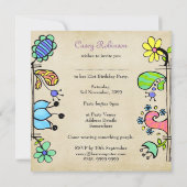 21e Doodles Invitation à la fête d'anniversaire co (Dos)