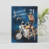 21e fête d'anniversaire Invitation (Debout devant)