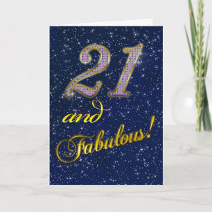 21e fête d'anniversaire Invitation